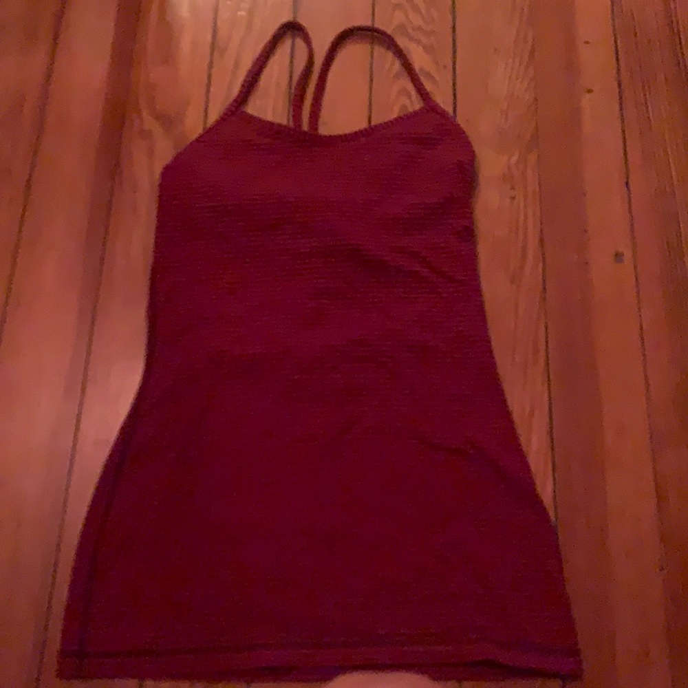 Lululemon red Y tank